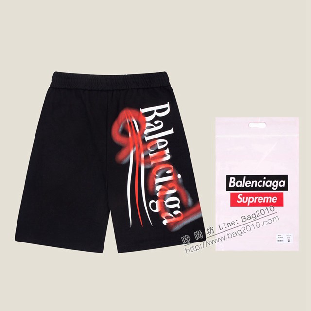 Balenciaga專櫃巴黎世家2023SS新款印花短褲 男女同款 tzy2748